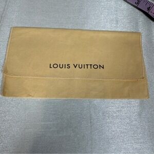 Louis Vuitton Vintage Tan Felt Dust Bag‎ Pouch for Wallets and Accessories